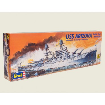 KIT PARA MONTAR REVELL U.S. NAVIO DE GUERRA USS ARIZONA PACIFIC FLEET BATTLESHIP 1/426 133 PEÇAS REV 10302